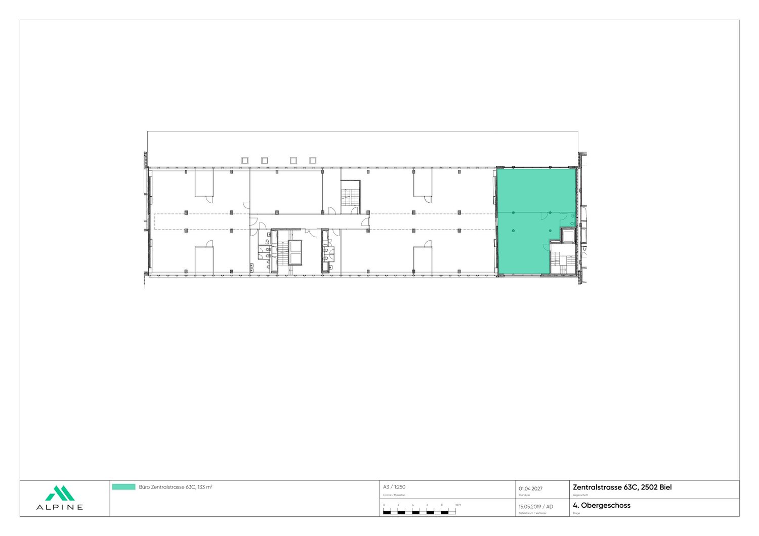 133m² office