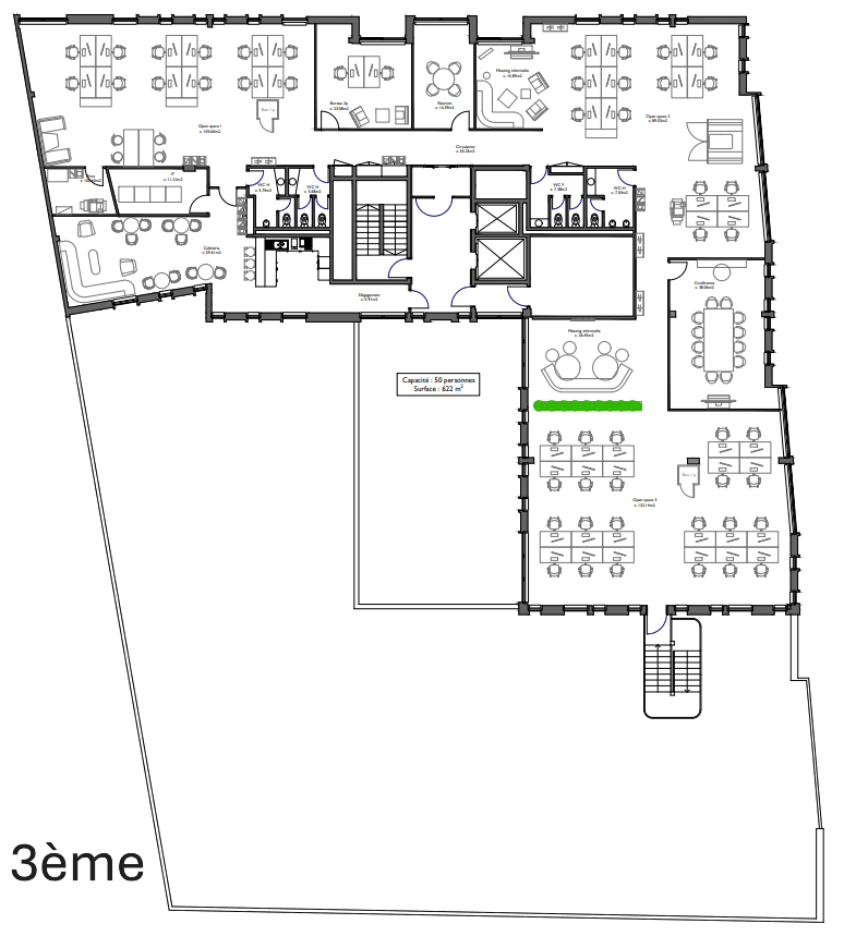 650m² Büro