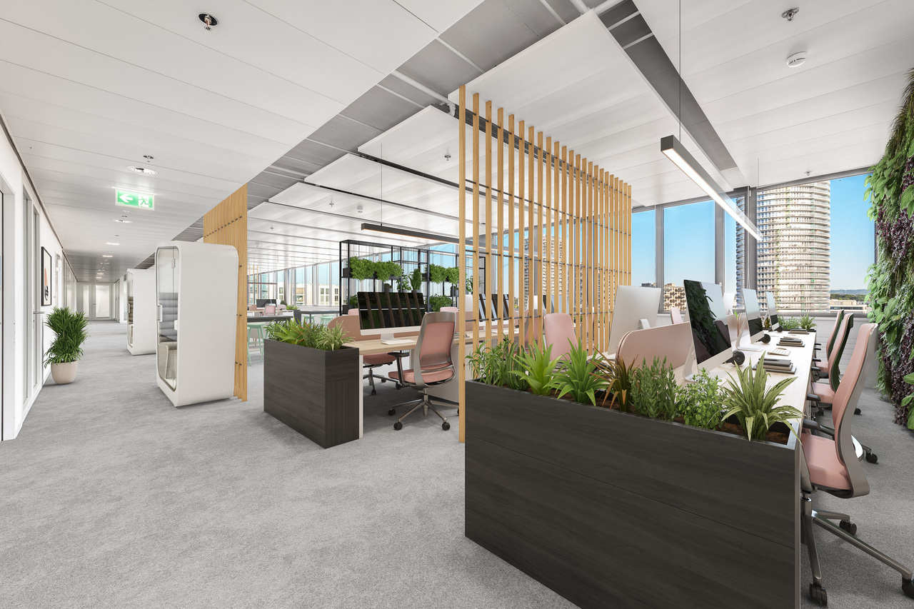 1470m² office