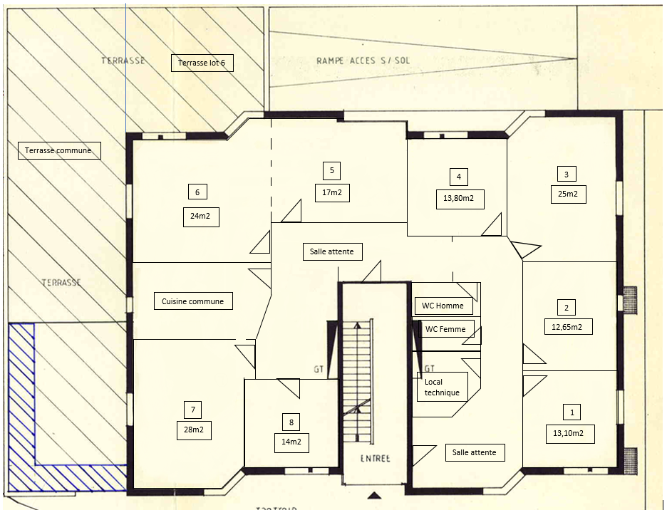 13m² office