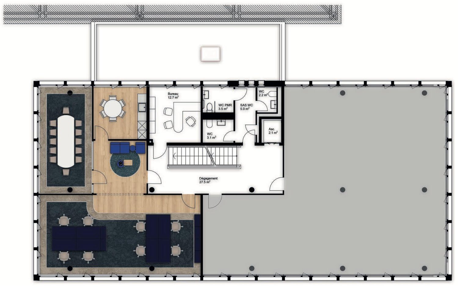 150m² Büro