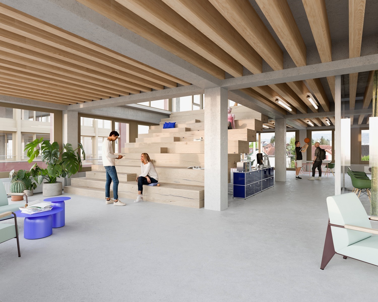 2400m² office