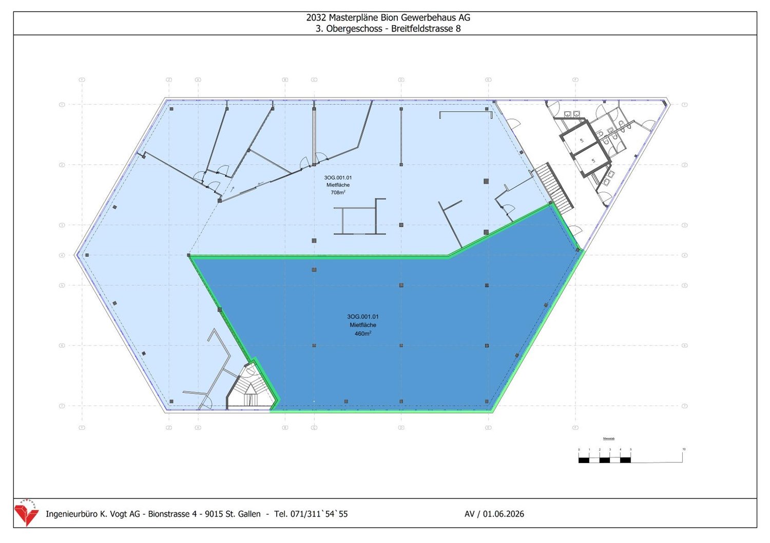 460m² office