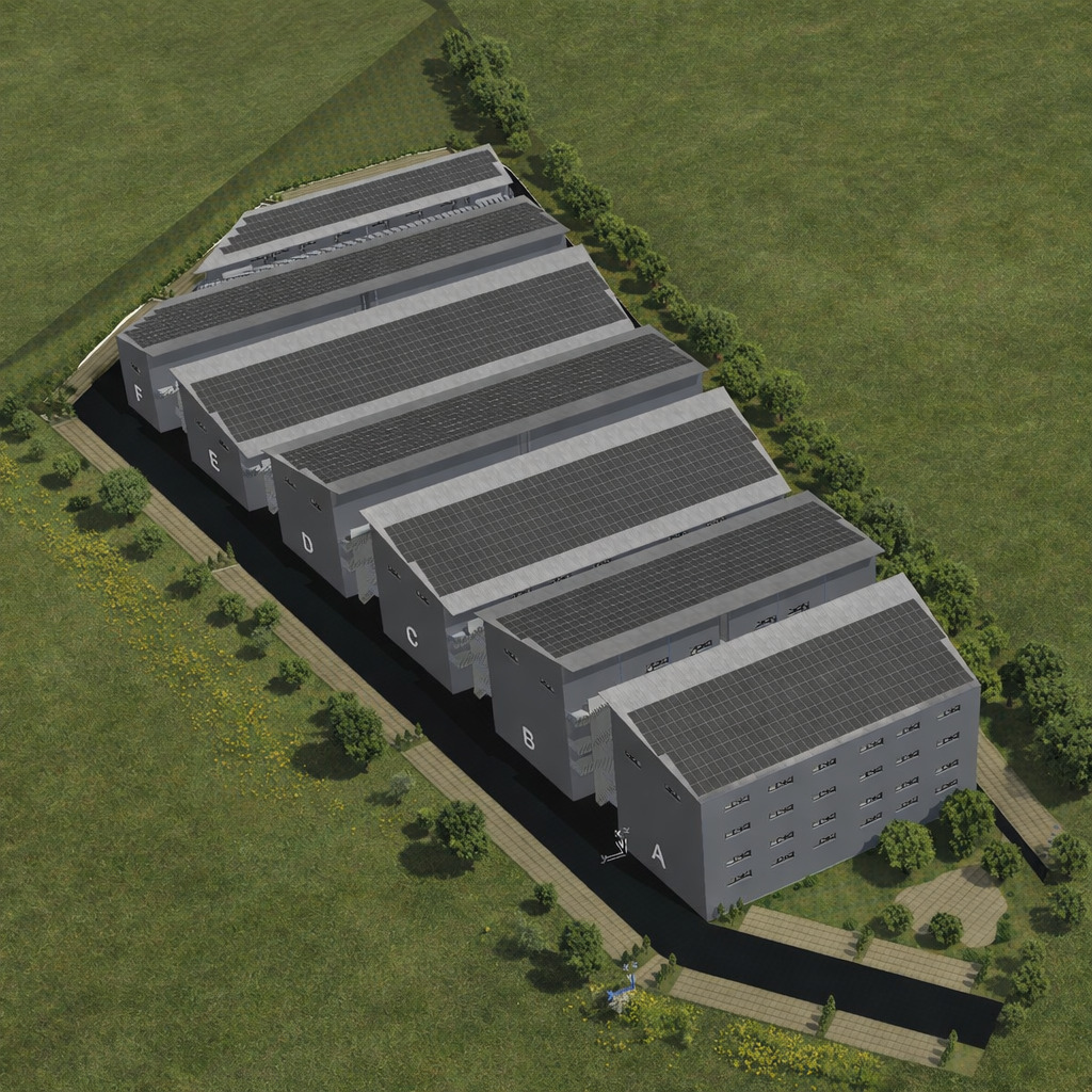 900m² industrial object