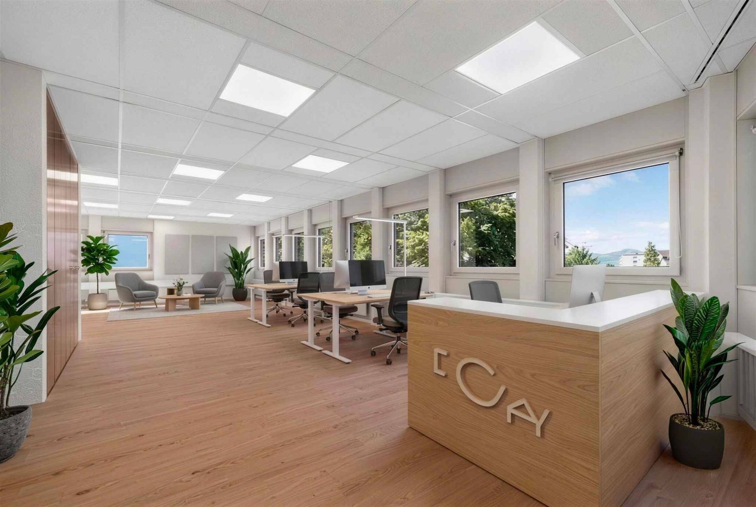 80m² Büro