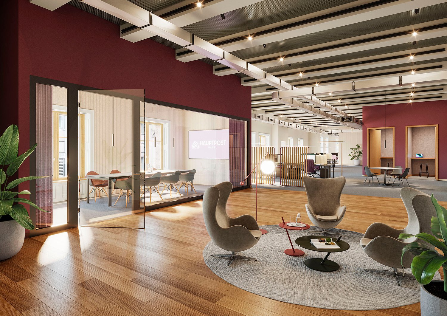 1340m² office
