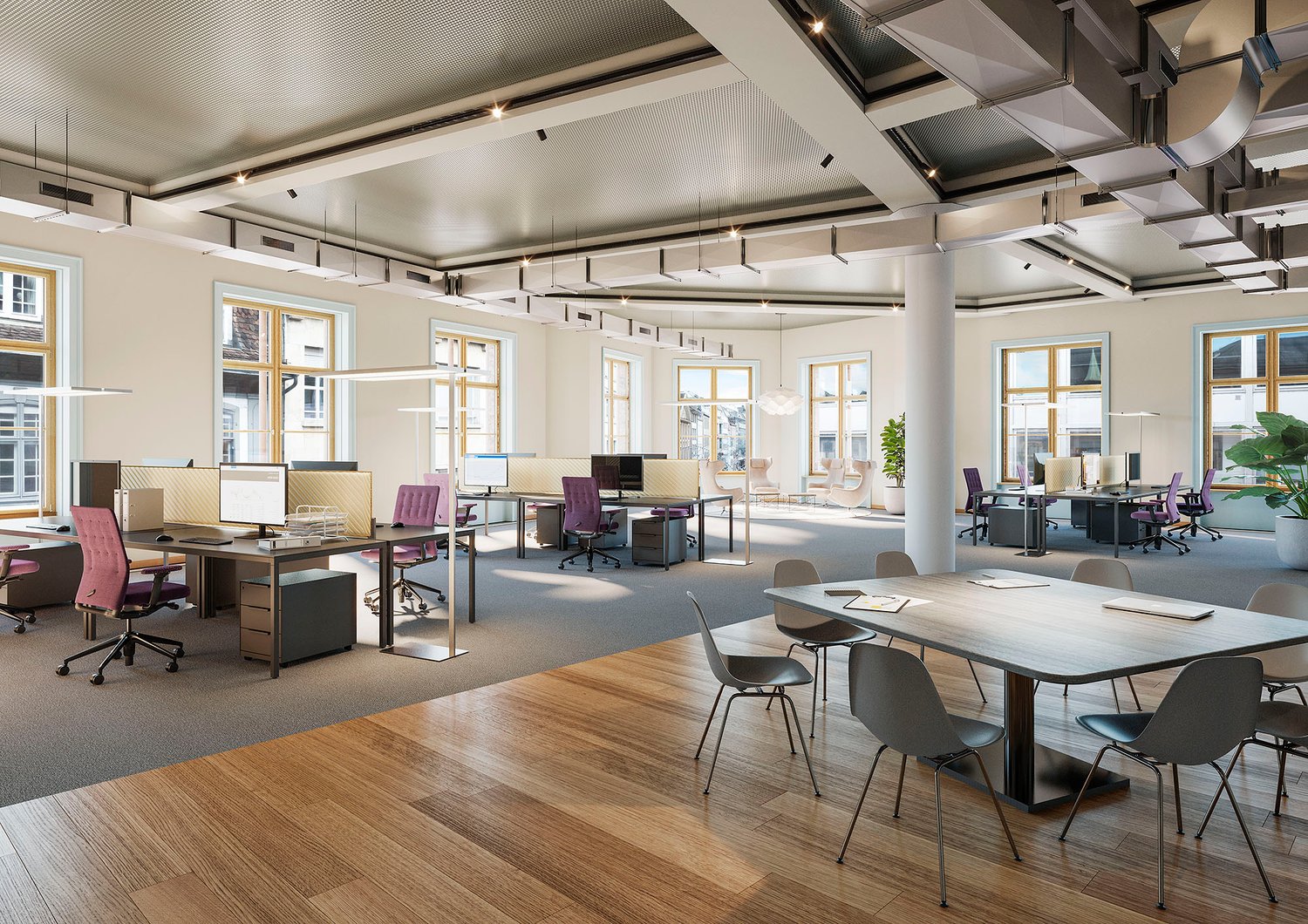 1340m² office