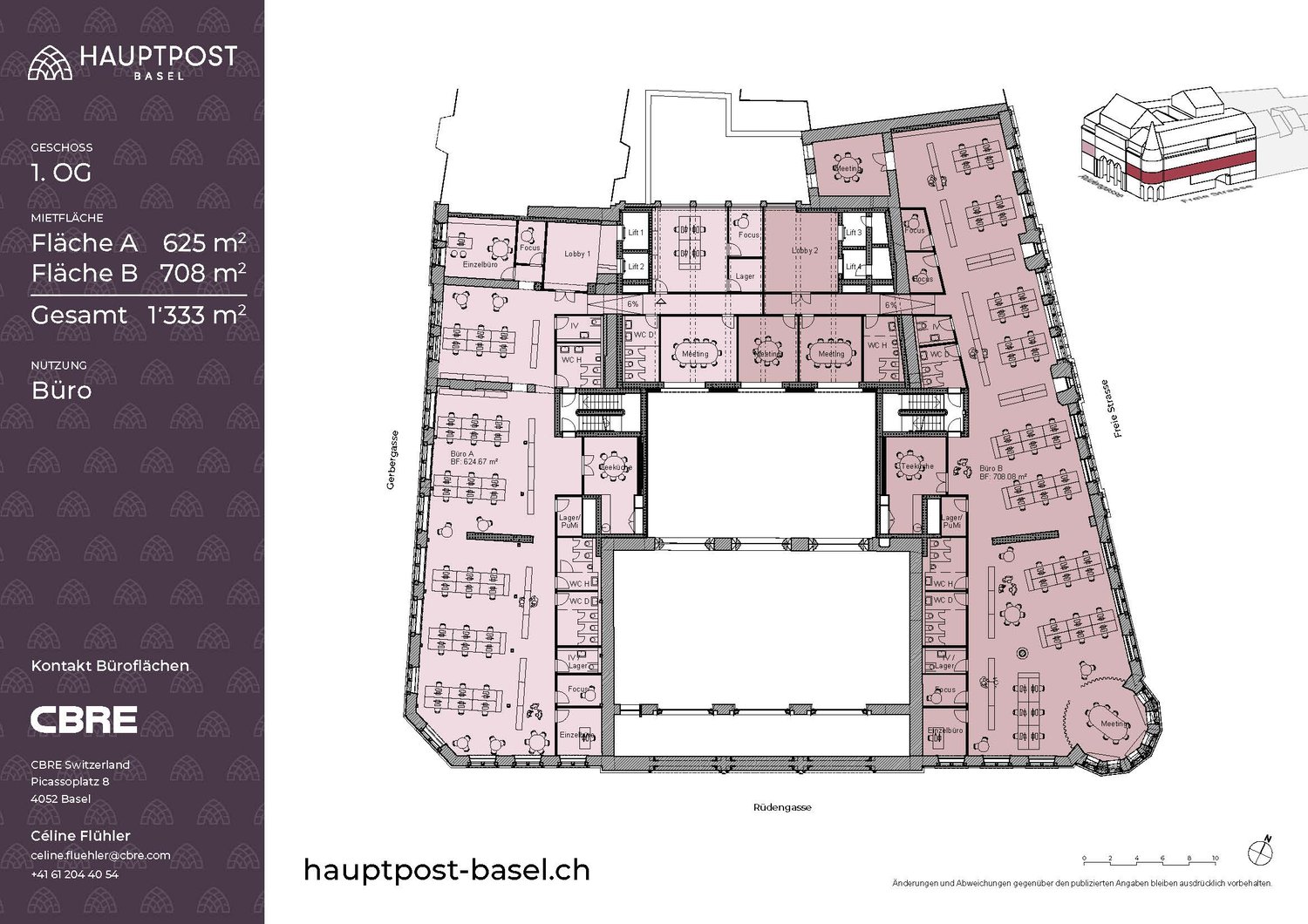1340m² office