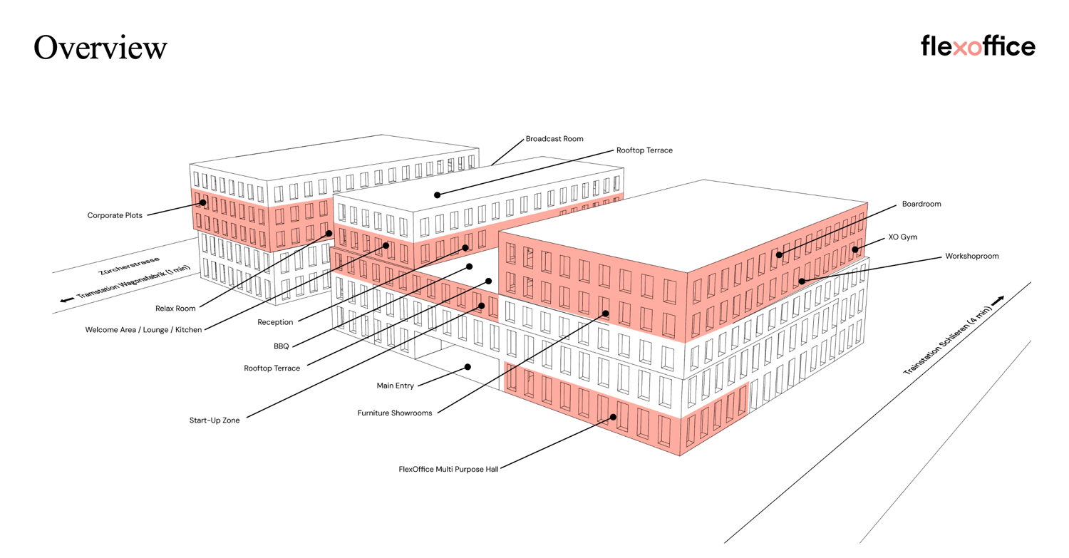 300m² office