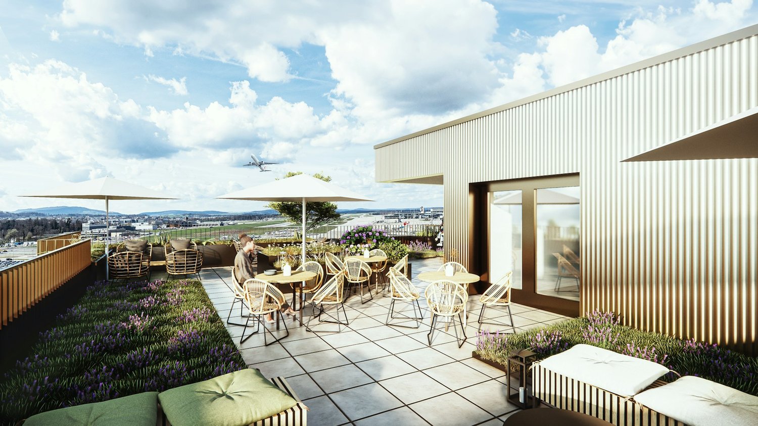 1100m² office
