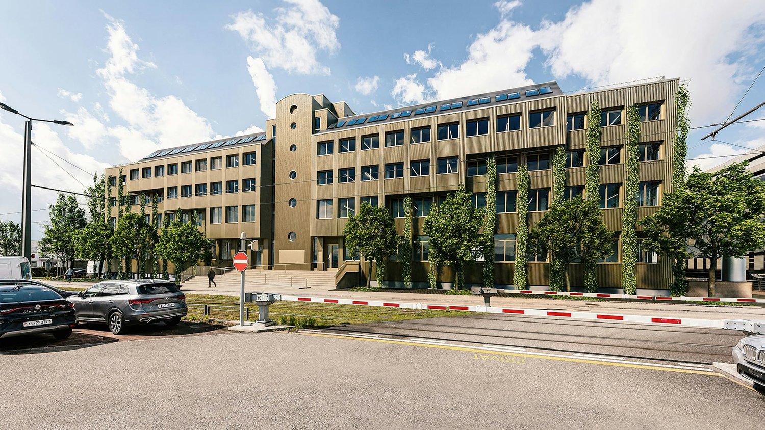 1100m² office