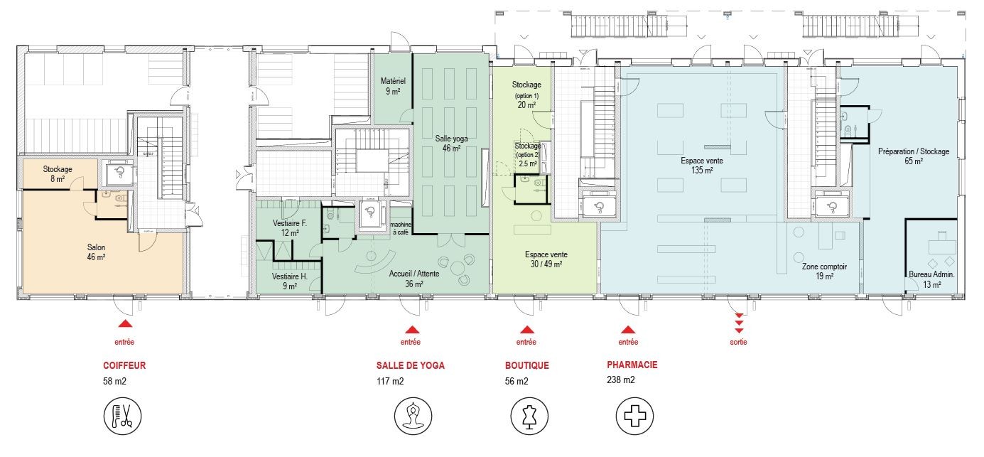 54m² Laden