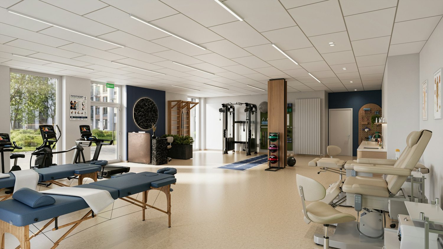 250m² office