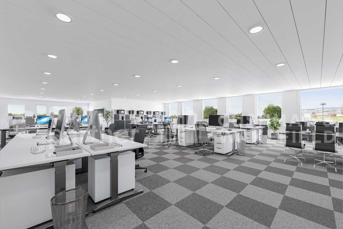 900m² Büro