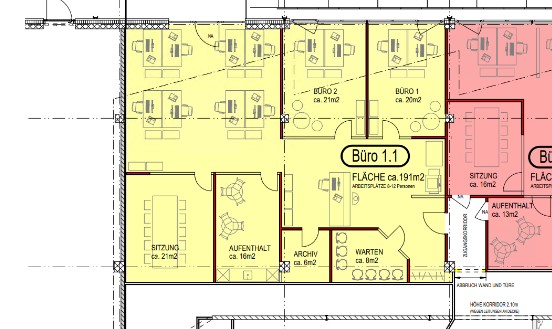 Ufficio di 191m², foto 2 di 2