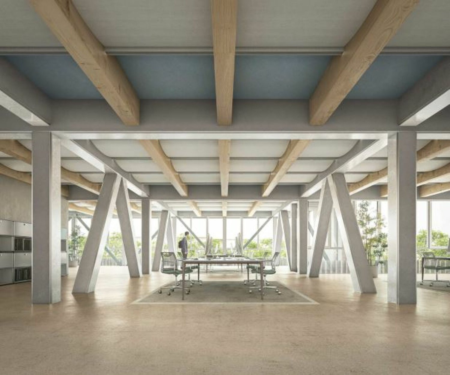 6200m² office