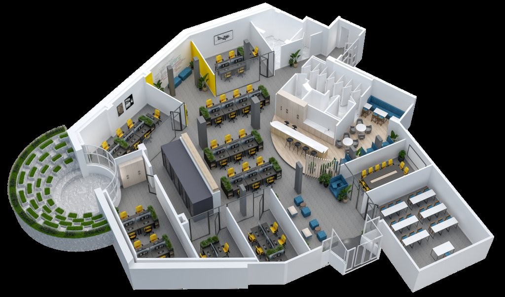 620m² Büro