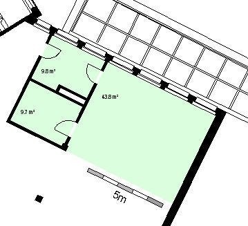 63m² de bureaux