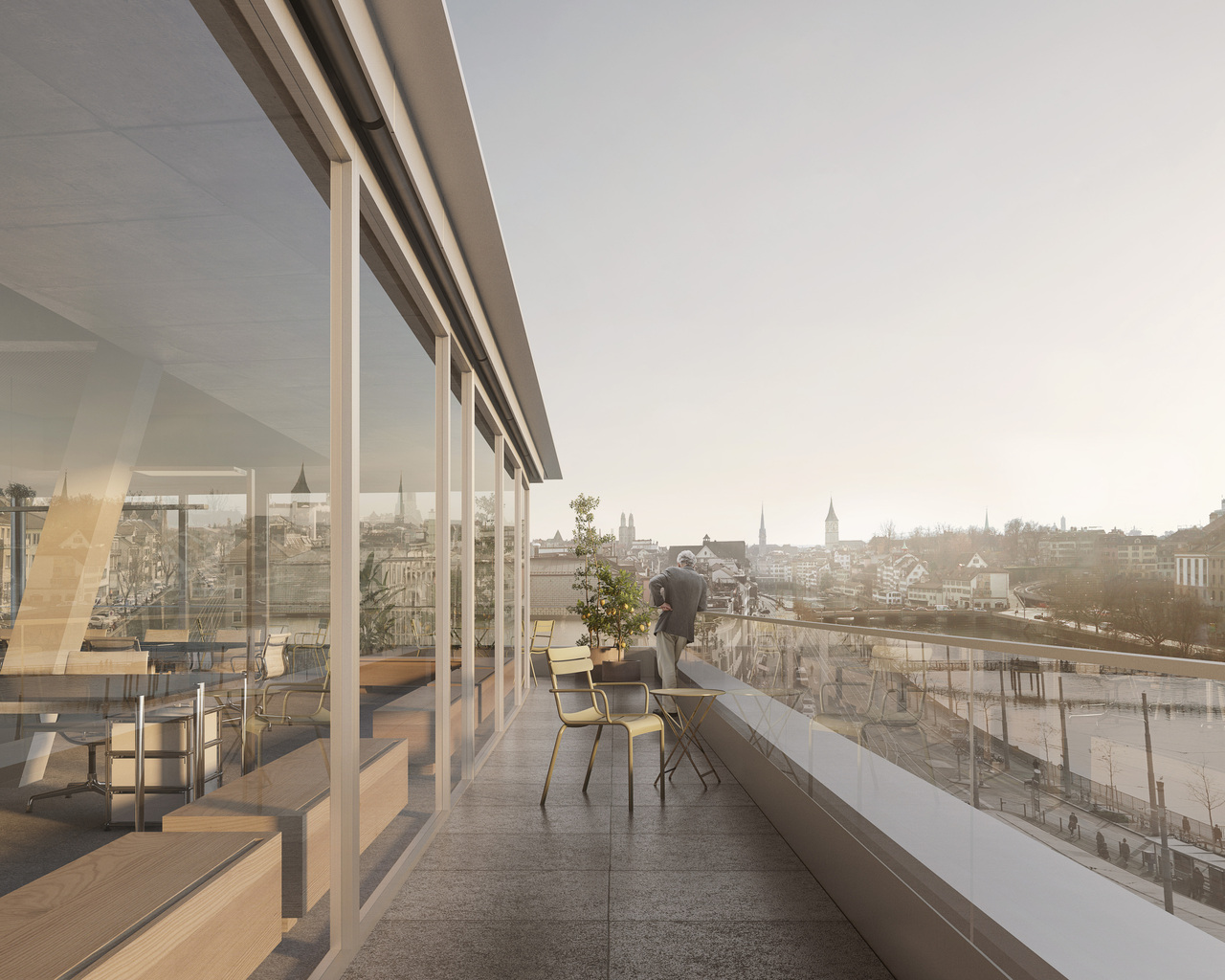 570m² office