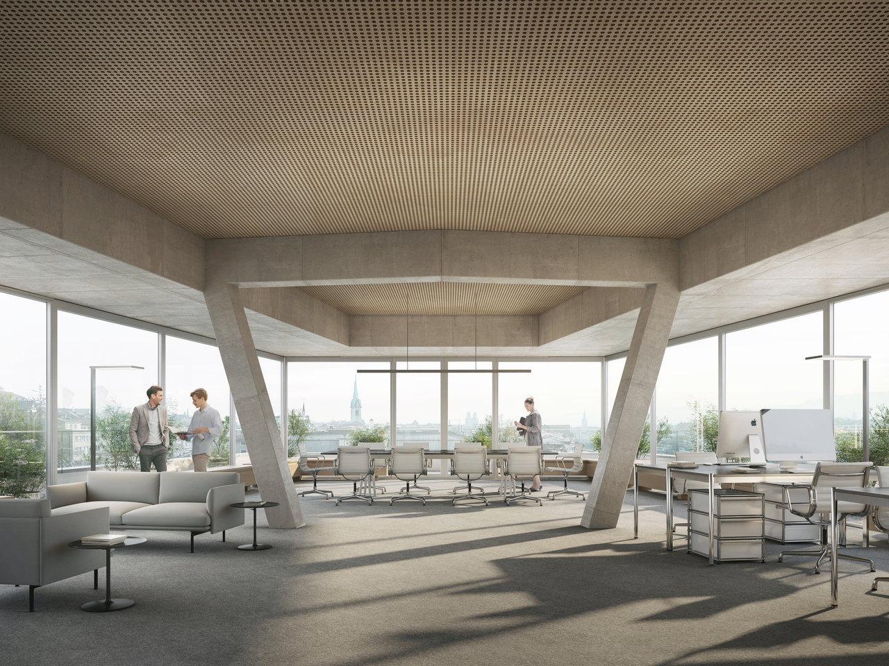 570m² office