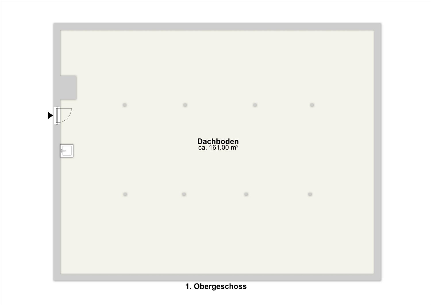 176m² attic compartment