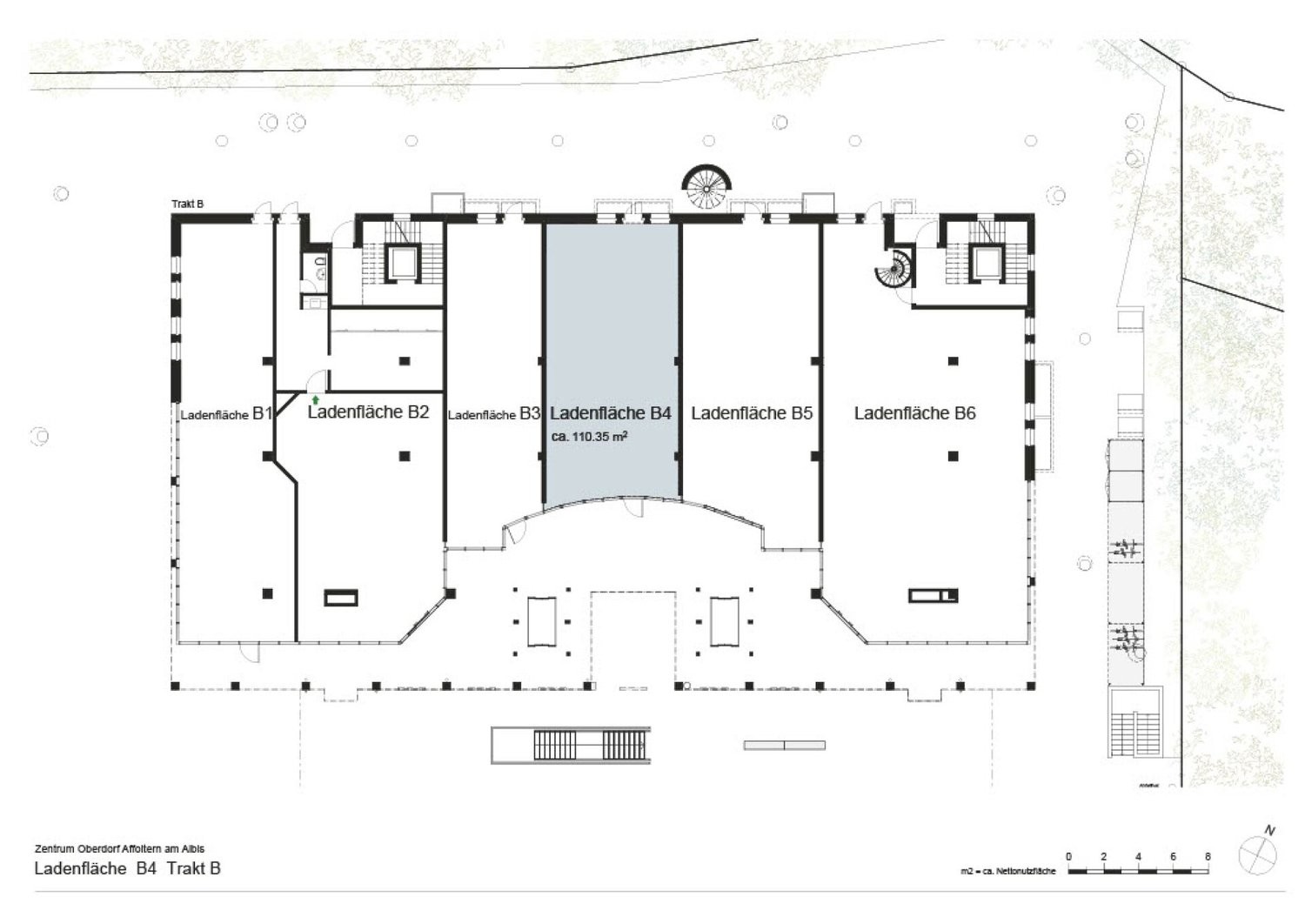110m² negozio