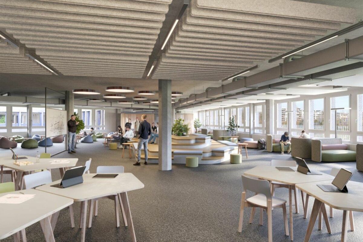 400m² office