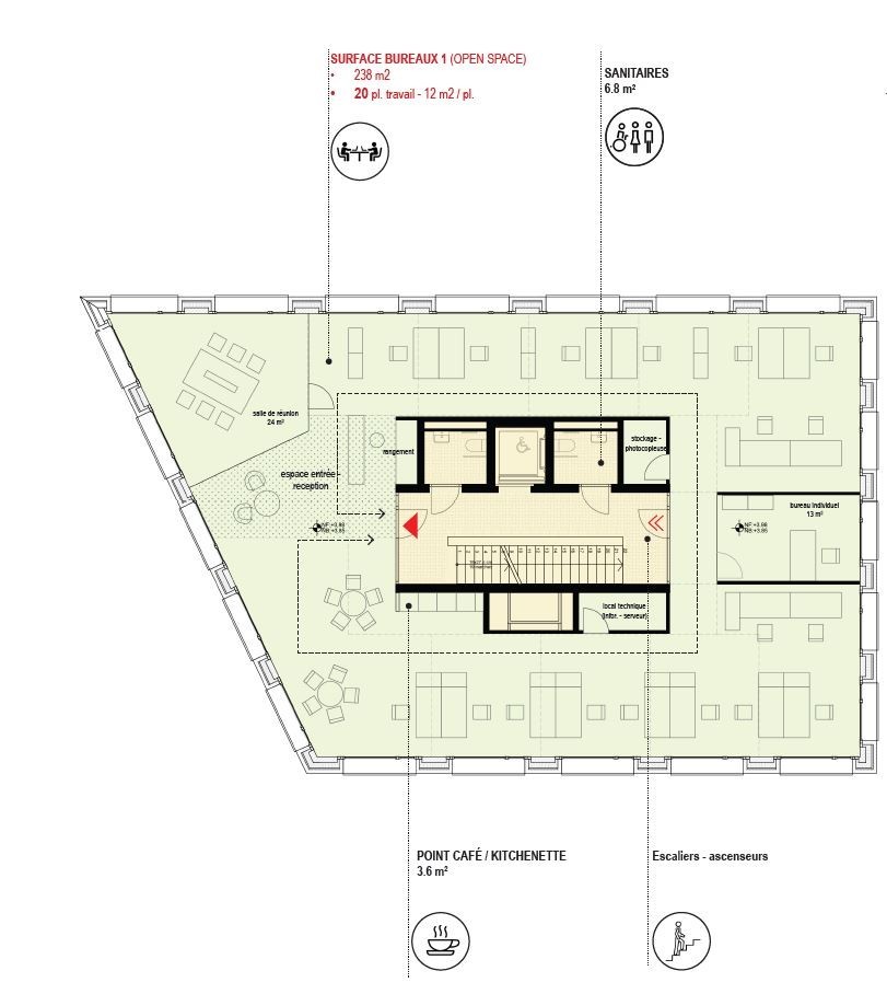 121m² Büro