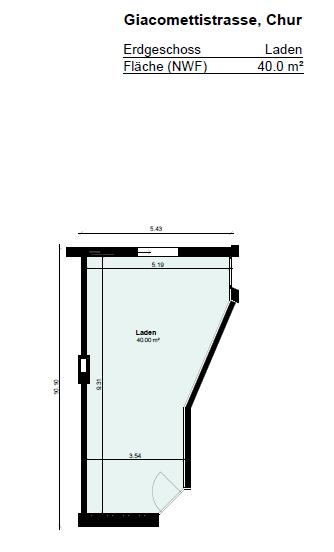40m² shop