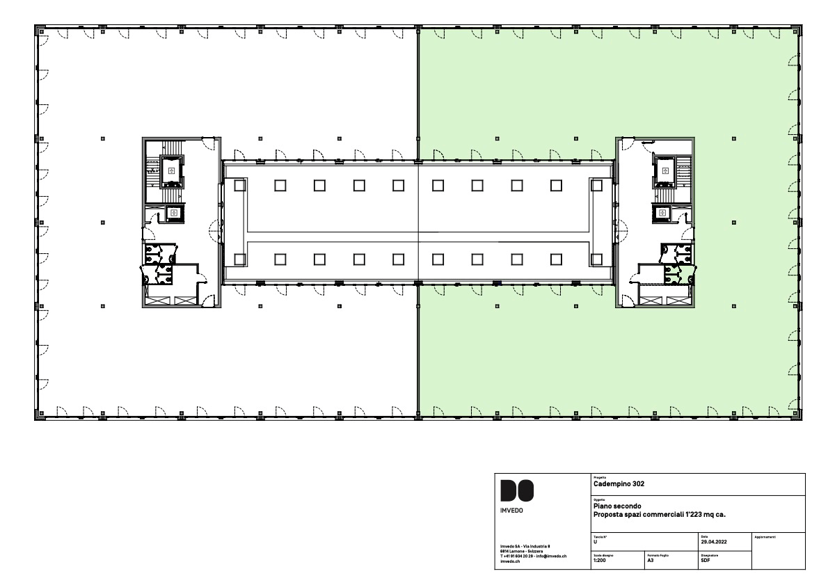 1223m² Büro