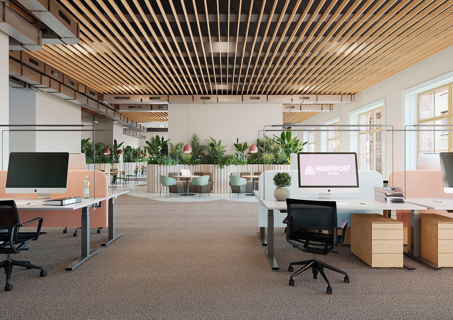 2200m² office