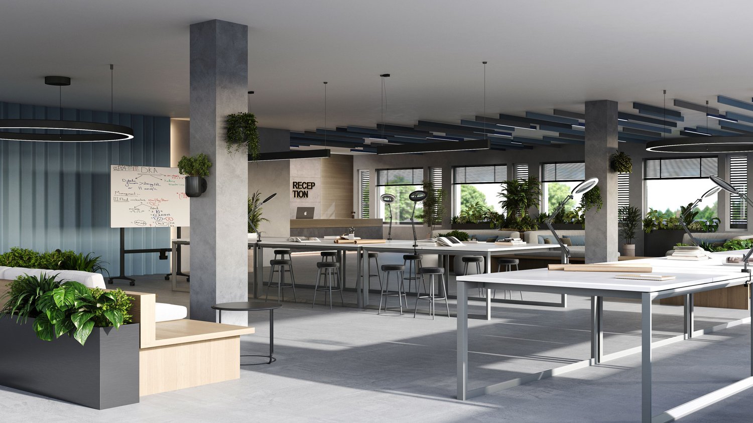 400m² office