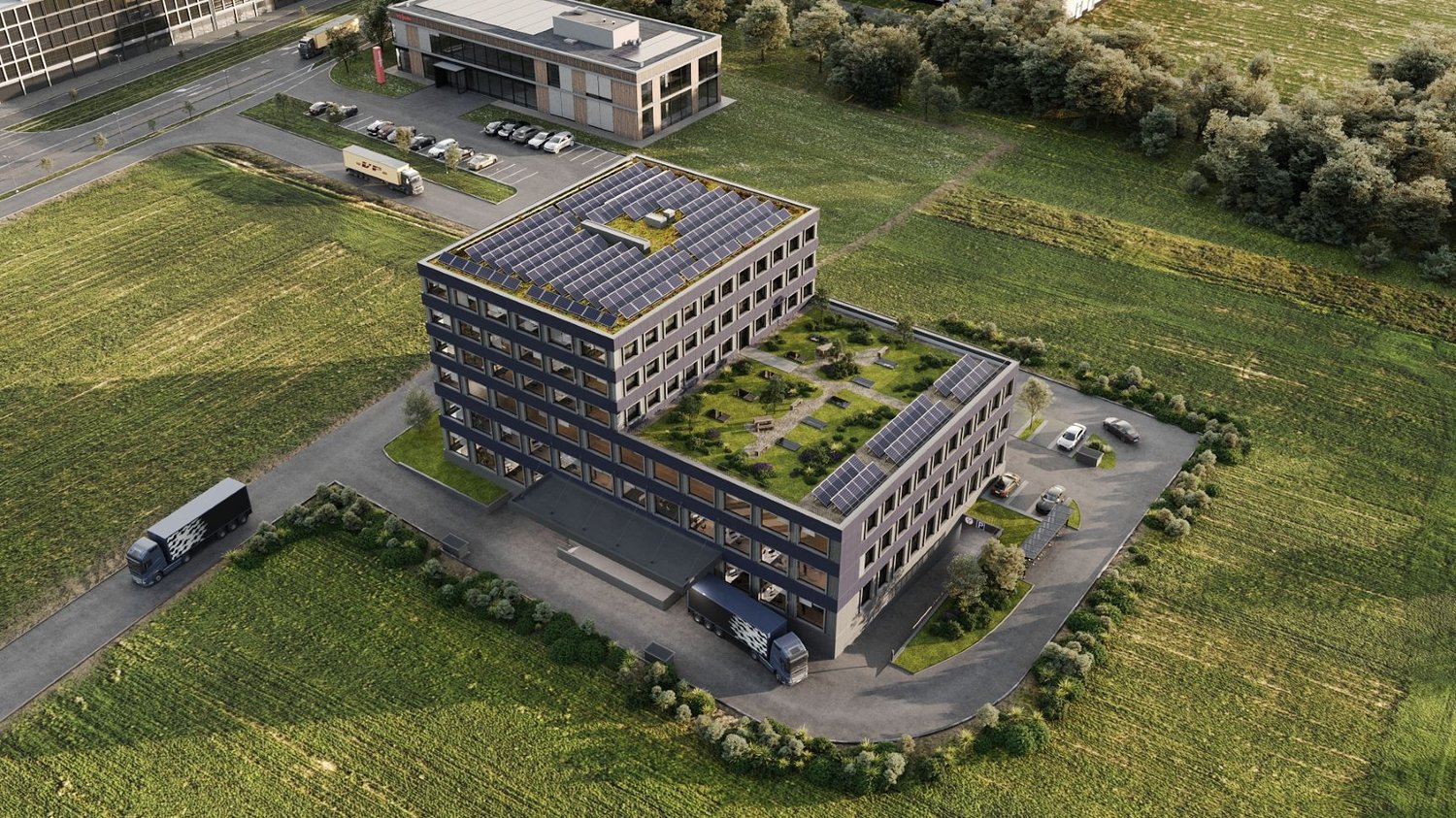 400m² office