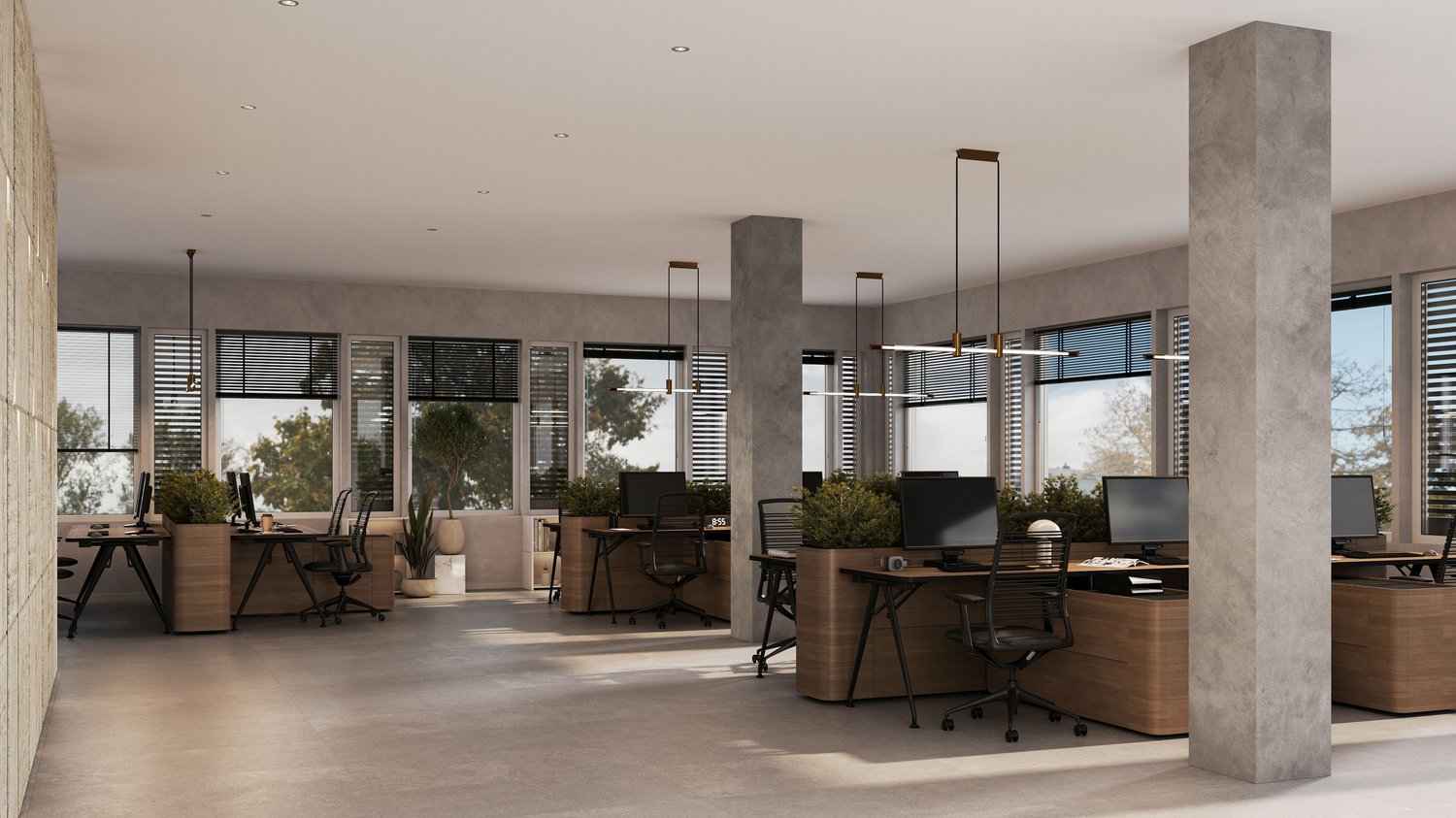 400m² office