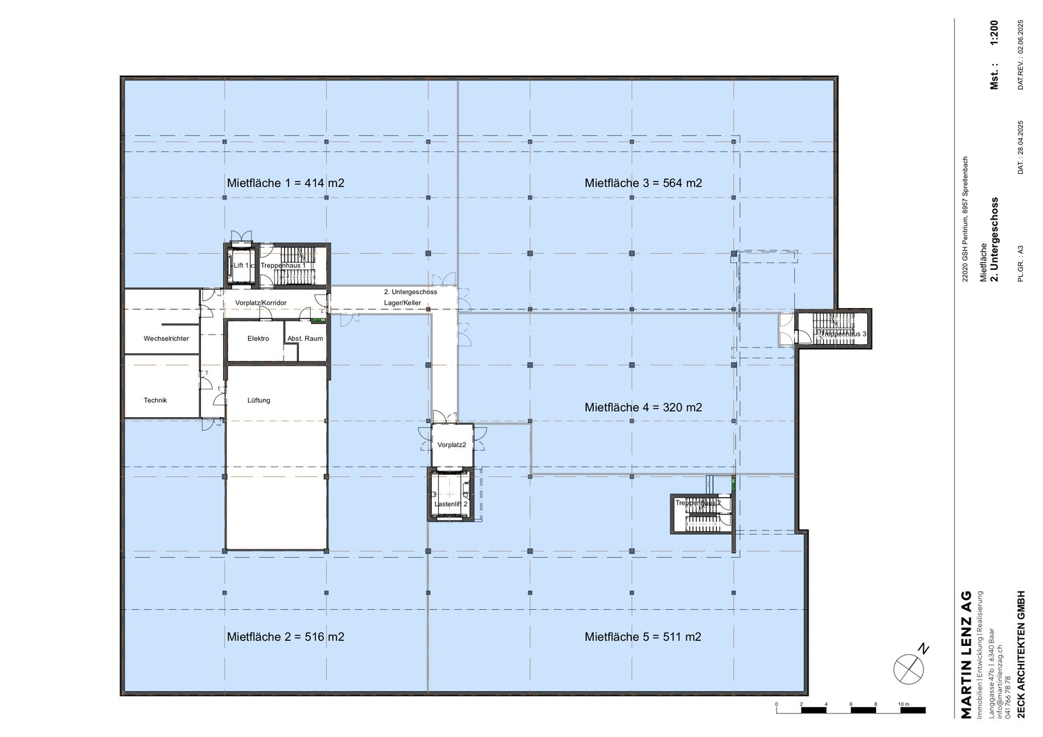 400m² office