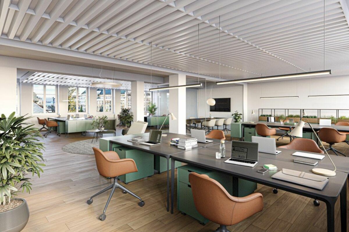 2390m² office