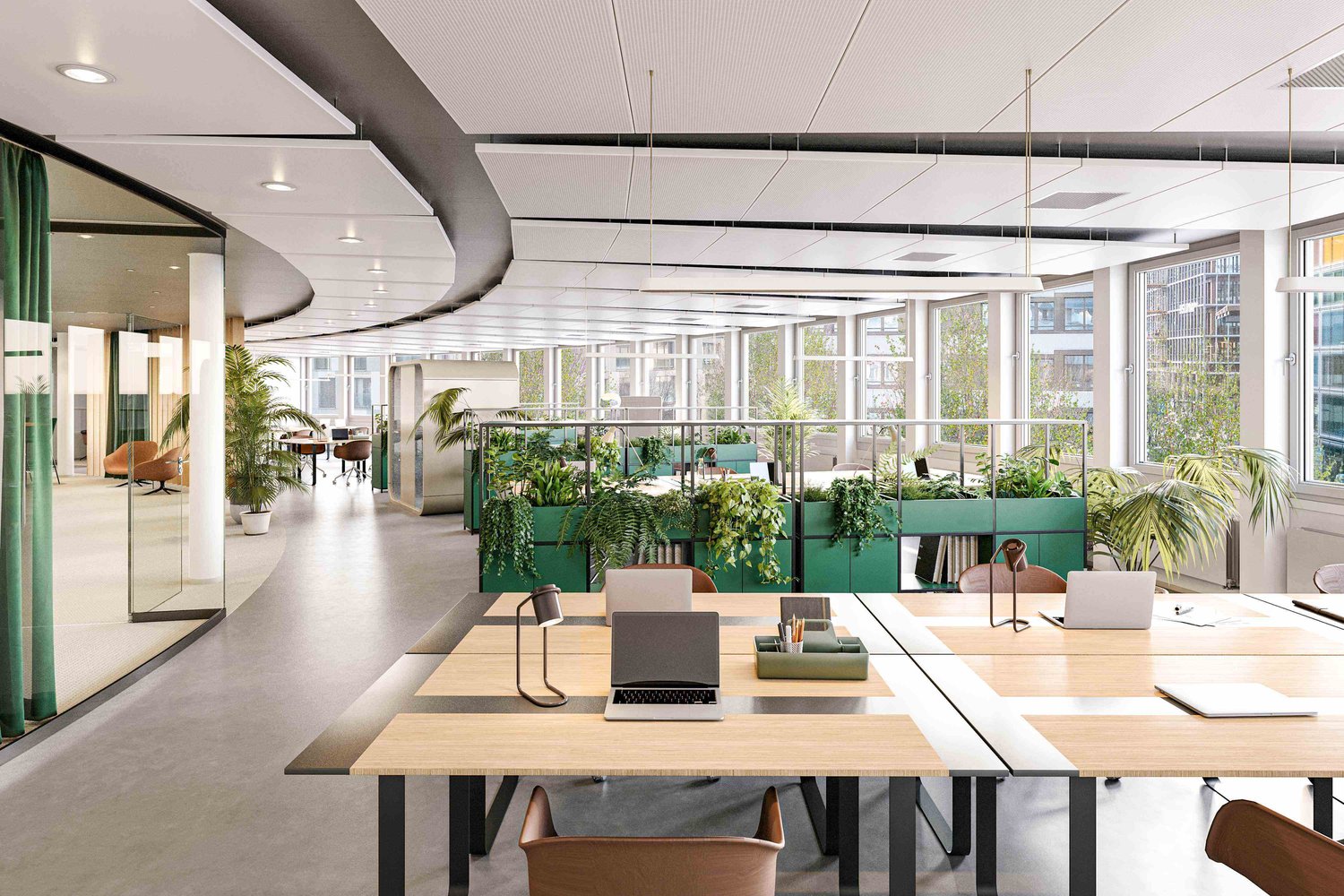 380m² office