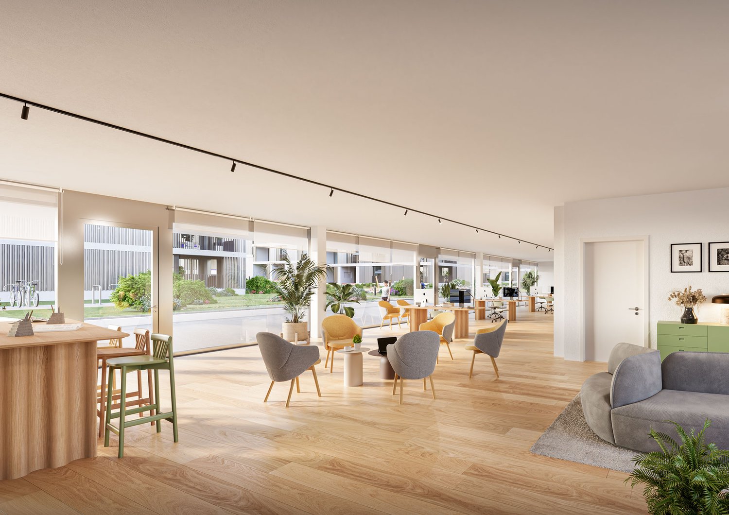 70m² office