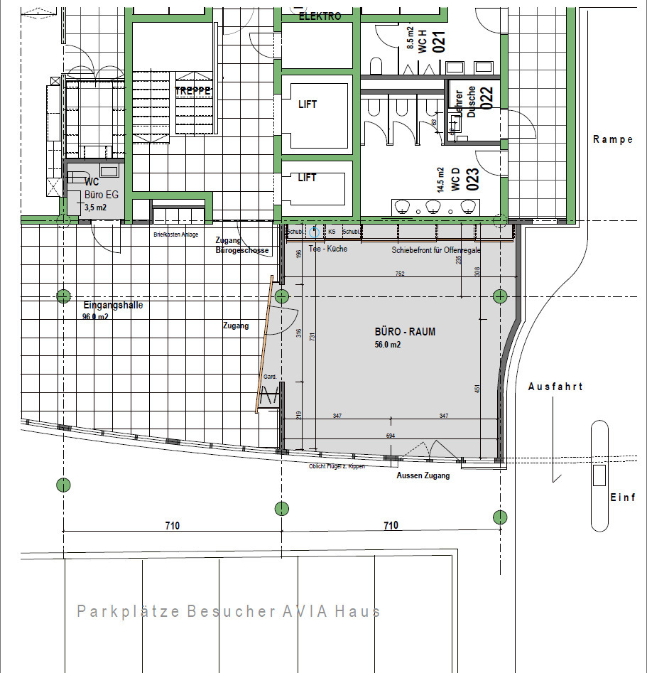 56m² office