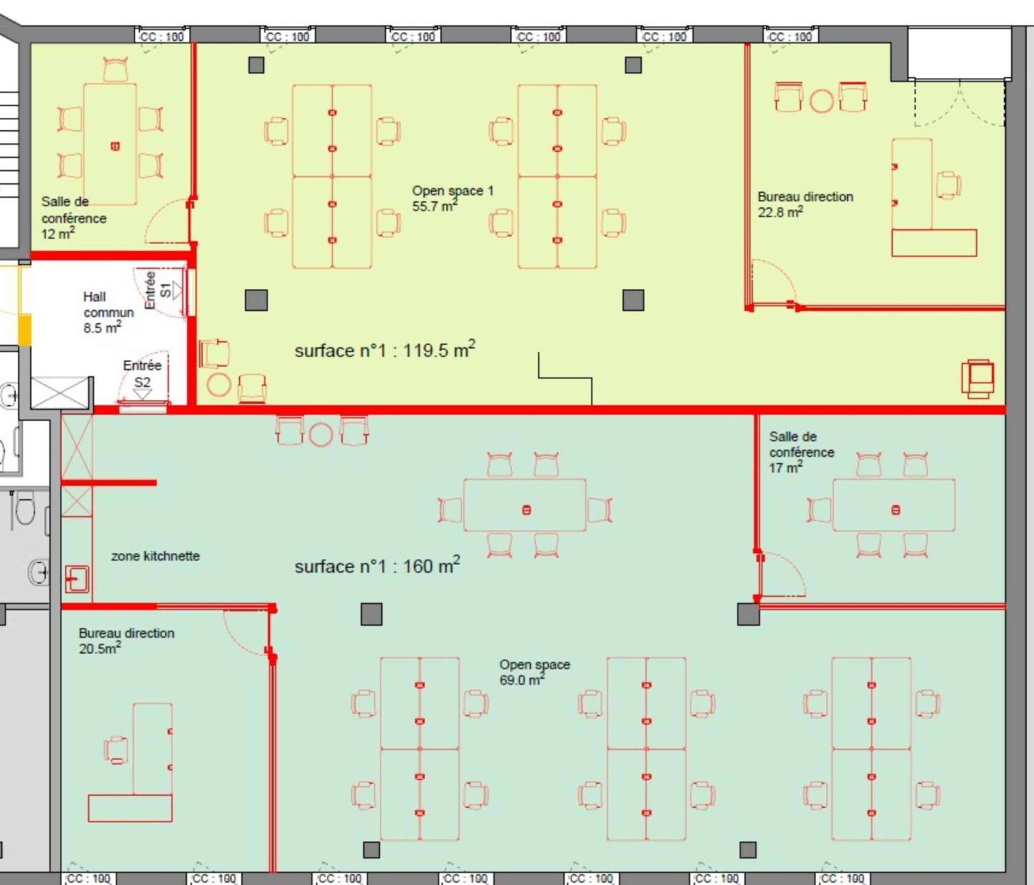 160m² Büro, Foto 1 von 10
