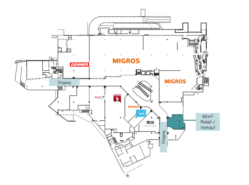 88m² shop