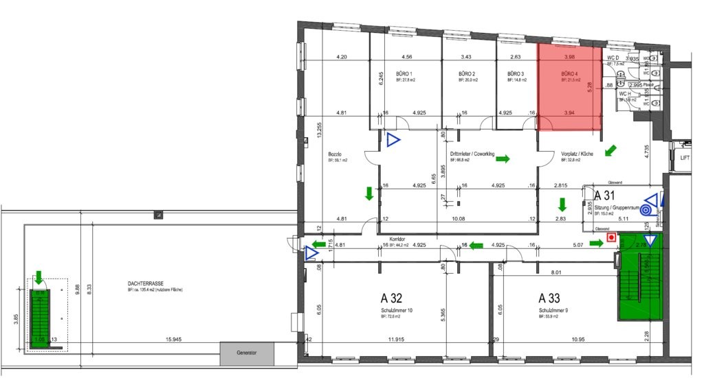 22m² office
