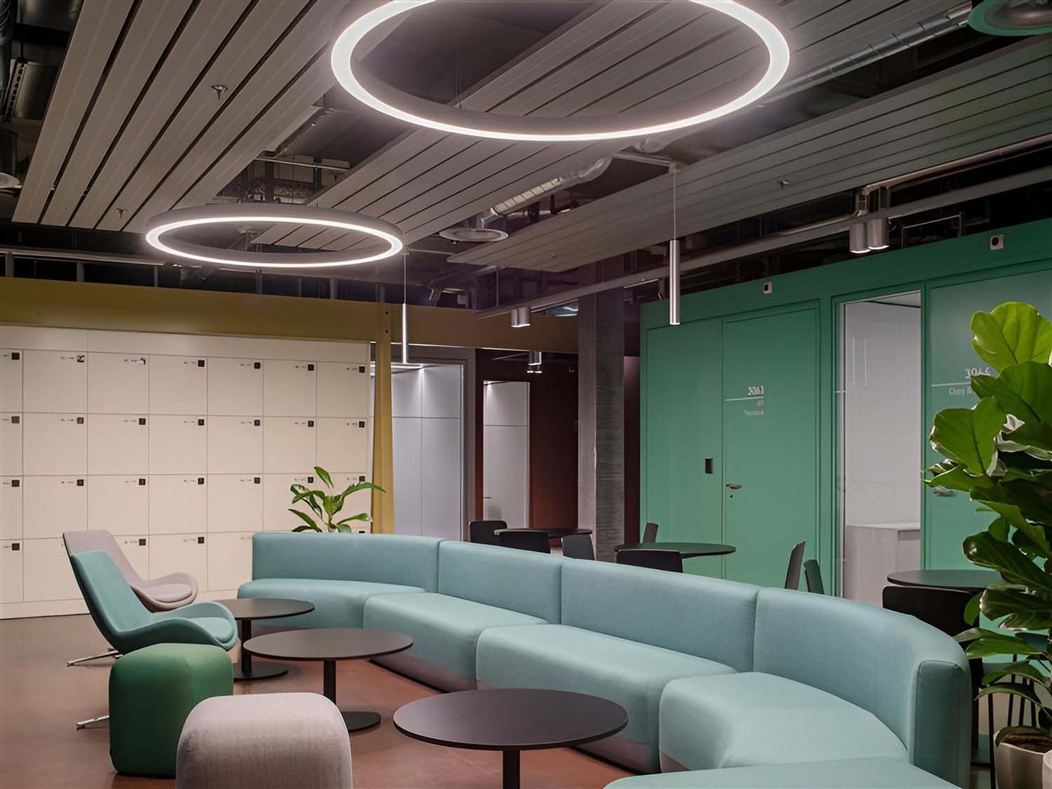 2000m² office