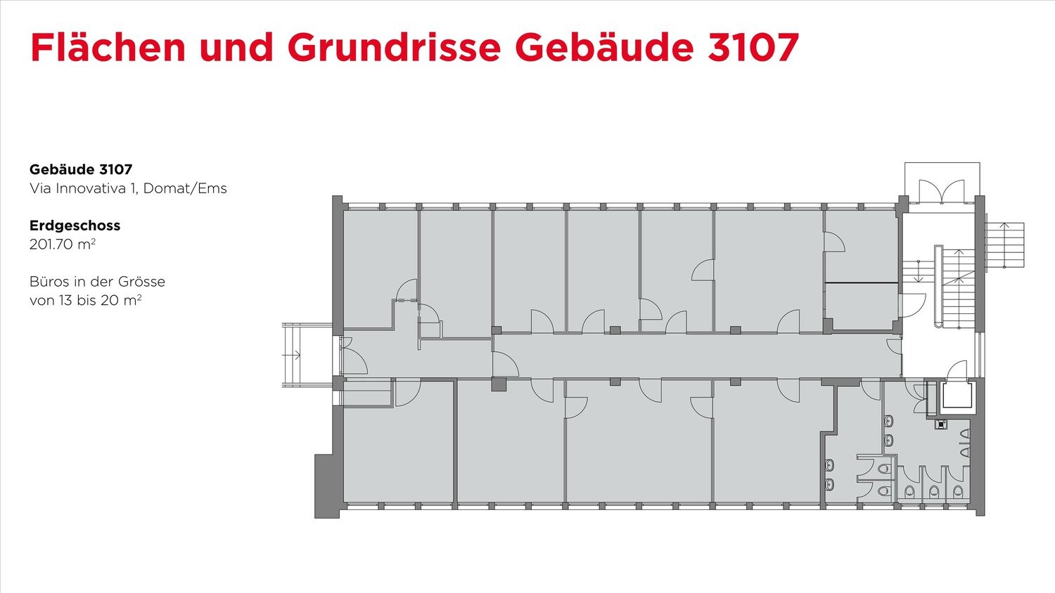 858m² office