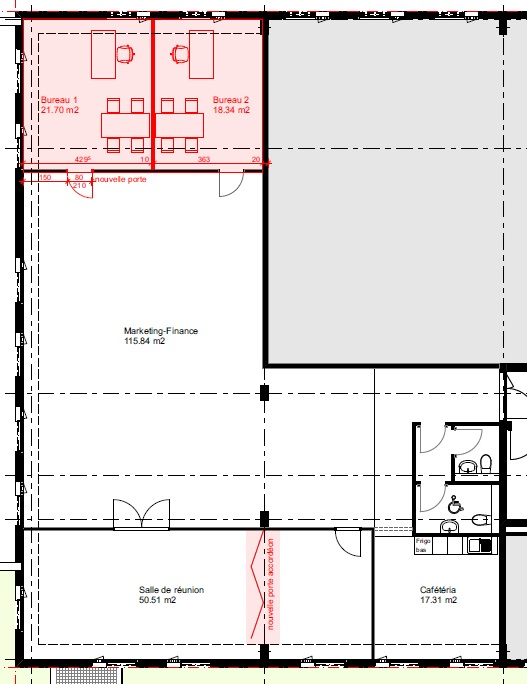 520m² Büro