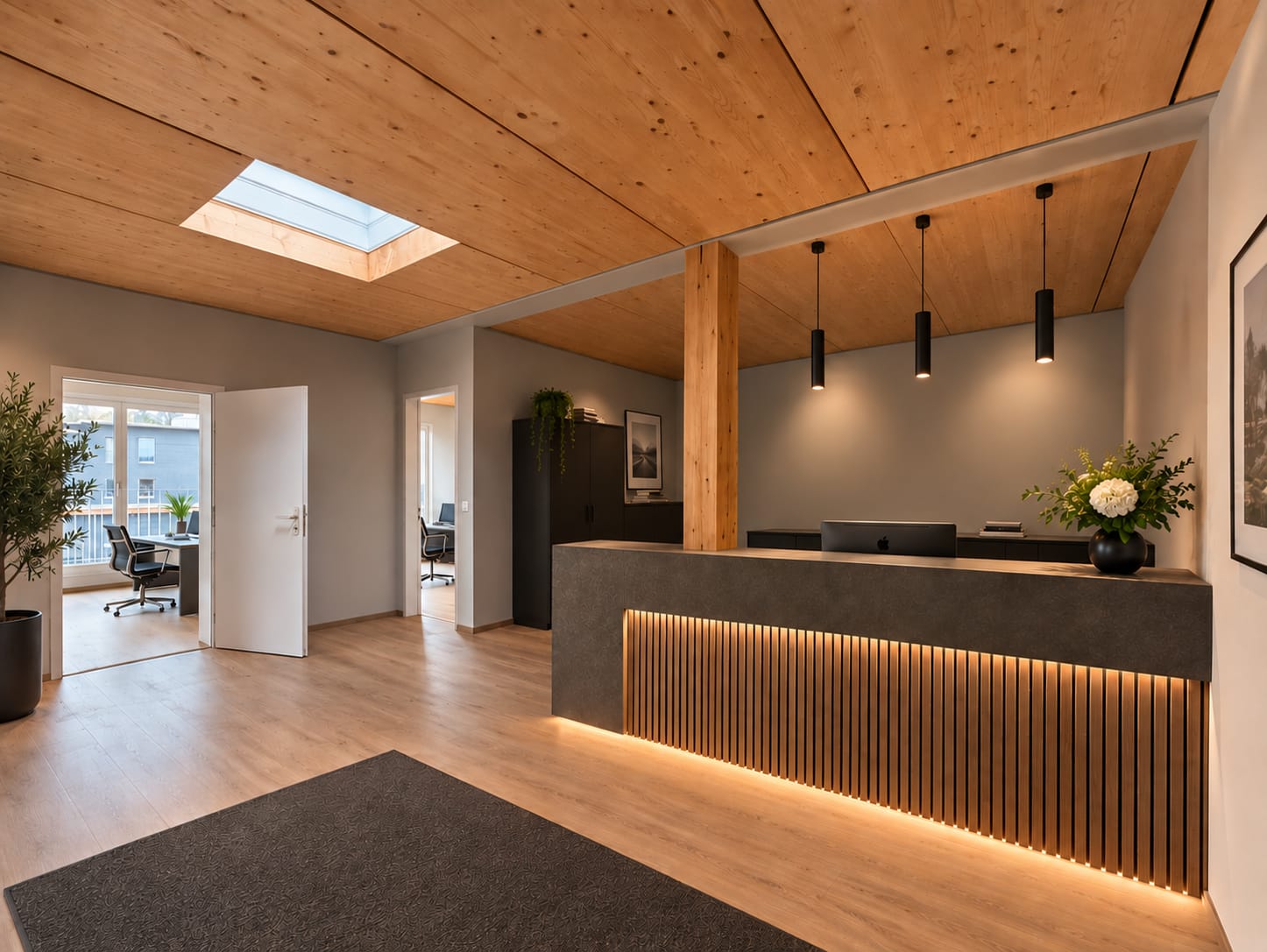 128m² office