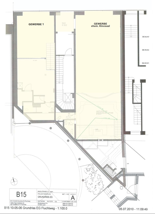 200m² living / commercial building