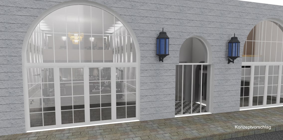 200m² living / commercial building