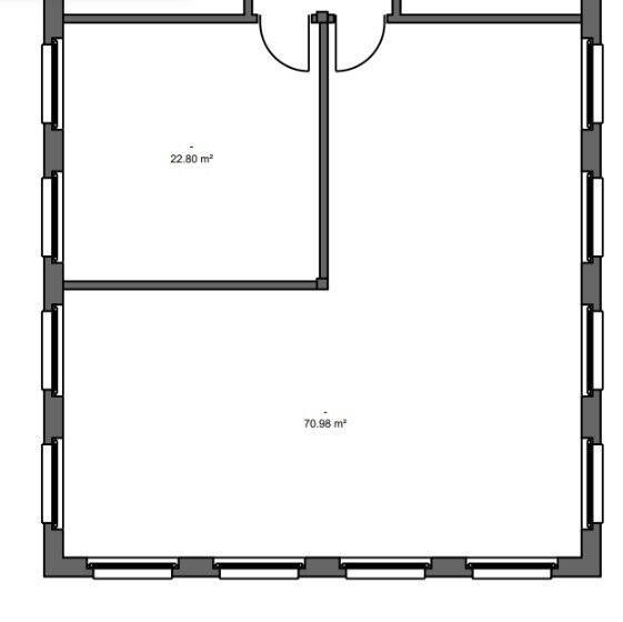 71m² bureau