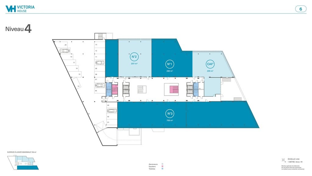 755m² Büro